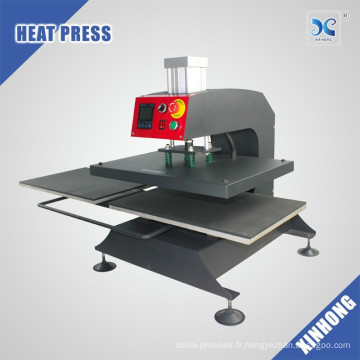 Plateau de travail double à usines d&#39;usine T-shirt industriel Machine automatique de presse à chaleur